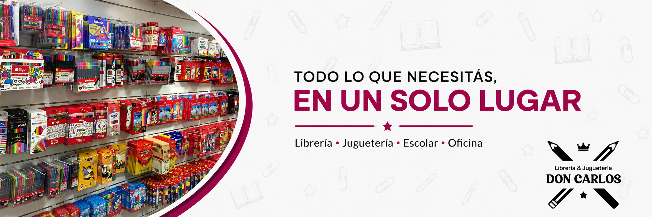 Banner de Librerias y jugueterias Don Carlos