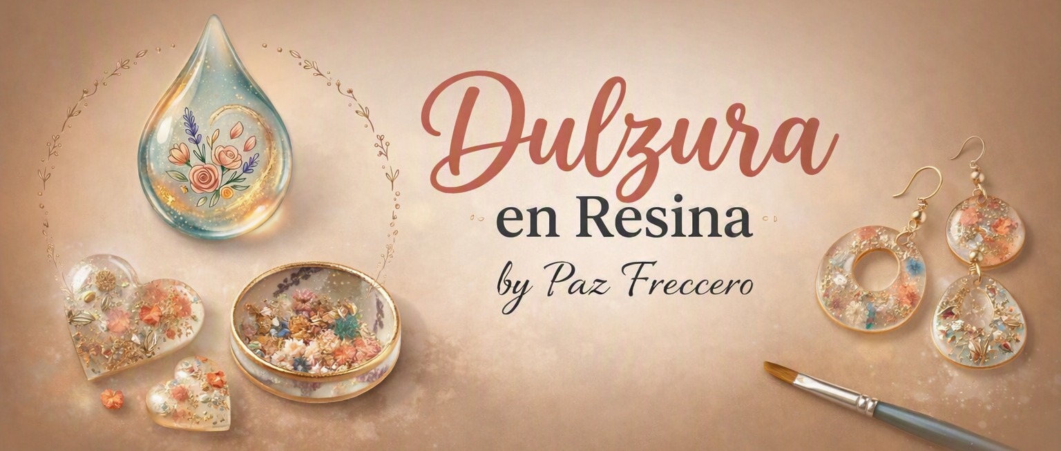 Banner de Dulzura en resina