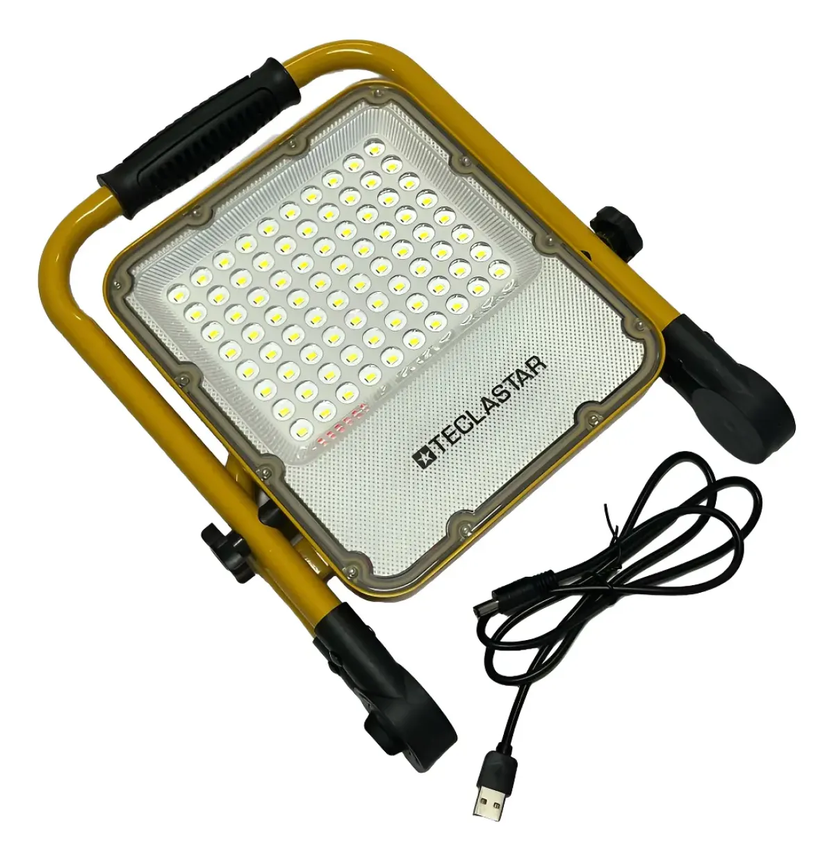 Reflector Led Portatil 50w Autonomo Blanco Frio Teclastar