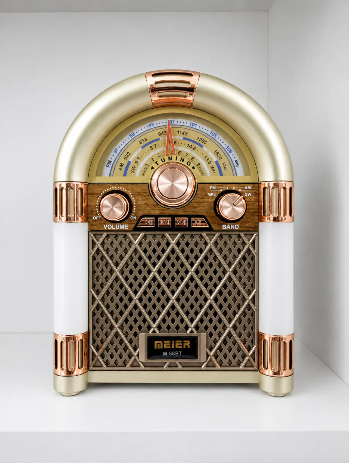 Radio AM/FM - Inalámbrica - Estilo retro o vintage