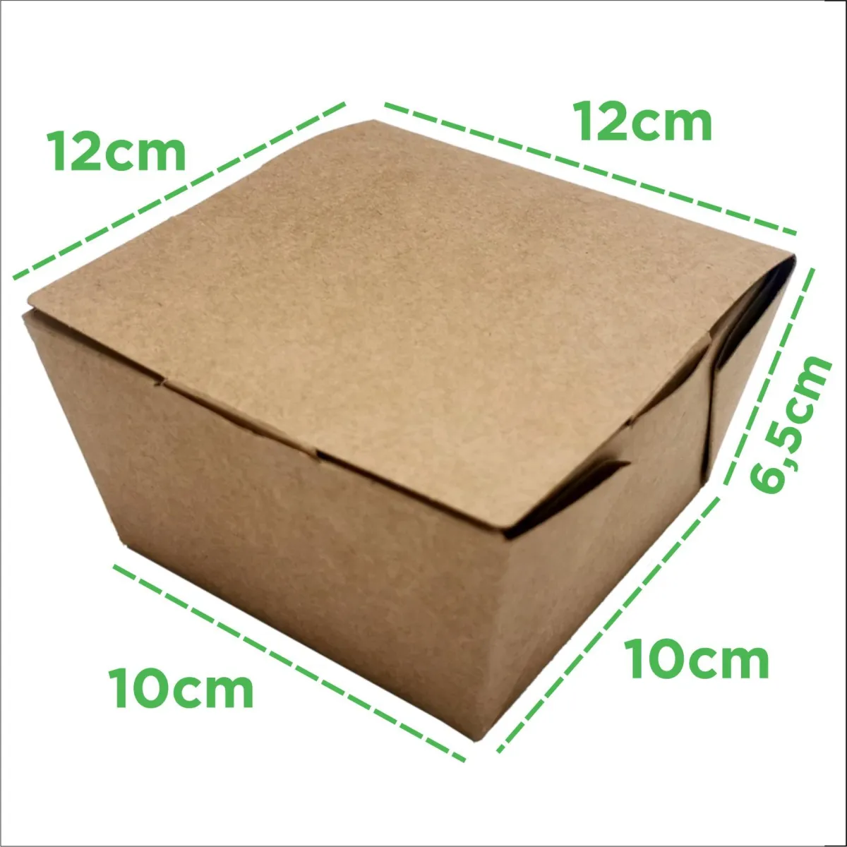 Caja de hamburguesa individual X100 unidades.